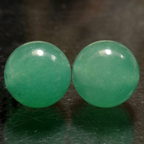 7.13 ct Green Aventurine Stone, Natural Aventurine in Drilled Sphere Shape for Sale