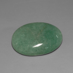 37.18 ct Green Aventurine Stone, Natural Aventurine in Oval Cabochon Shape for Sale