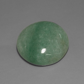 33.76 ct Green Aventurine Stone, Natural Aventurine in Oval Cabochon Shape for Sale