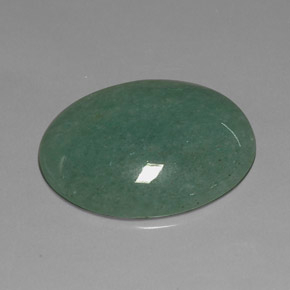23.78 ct Green Aventurine Gemstone, Aventurine Gem in Oval Cabochon Shape for Sale.