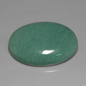 37.75 ct Green Aventurine Stone, Natural Aventurine in Oval Cabochon Shape for Sale