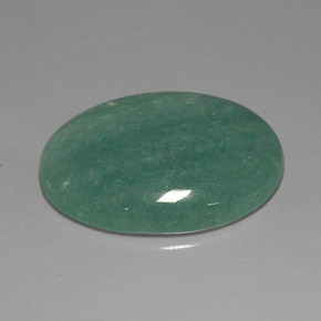 33.55 ct Green Aventurine Stone, Natural Aventurine in Oval Cabochon Shape for Sale