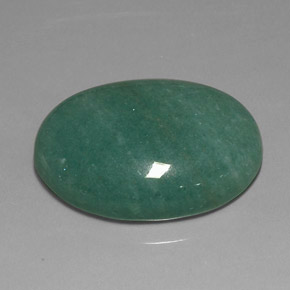 33.85 ct Green Aventurine Stone, Natural Aventurine in Oval Cabochon Shape for Sale