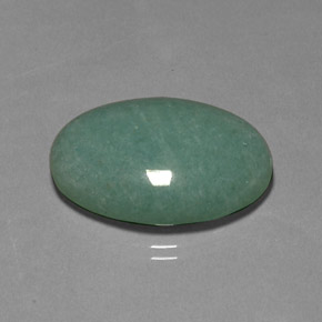 28.80 ct Green Aventurine Stone, Natural Aventurine in Oval Cabochon Shape for Sale