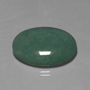 34.41 ct Green Aventurine Stone, Natural Aventurine in Oval Cabochon Shape for Sale