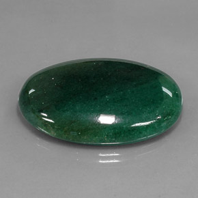 47.23 ct Green Aventurine Gemstone, Aventurine Gem in Oval Cabochon Shape for Sale.