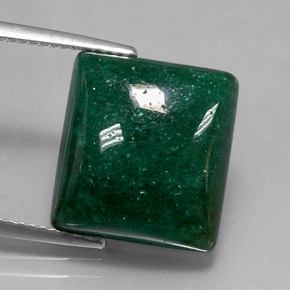 11.40 ct Green Aventurine Stone, Natural Aventurine in Square Cabochon Shape for Sale