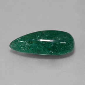 6.65 ct Green Aventurine Gemstone, Aventurine Gem in Pear Cabochon Shape for Sale.