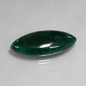 18.21 ct Green Aventurine Stone, Natural Aventurine in Marquise Cabochon Shape for Sale