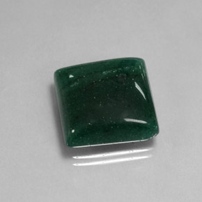 17.44 ct Green Aventurine Gemstone, Aventurine Gem in Square Cabochon Shape for Sale.