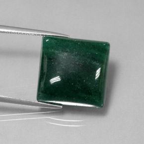 17.44 ct Green Aventurine Stone, Natural Aventurine in Square Cabochon Shape for Sale