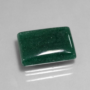 20.33 ct Green Aventurine Stone, Natural Aventurine in Baguette Cabochon Shape for Sale