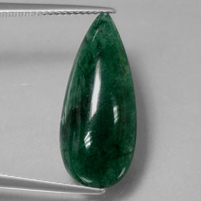 10.46 ct Green Aventurine Gemstone, Aventurine Gem in Pear Cabochon Shape for Sale.