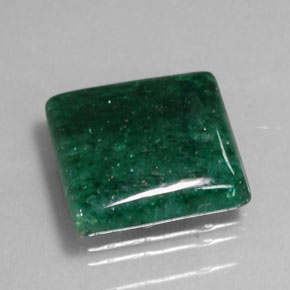 9.74 ct Green Aventurine Gemstone, Aventurine Gem in Square Cabochon Shape for Sale.