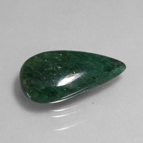 10.10 ct Green Aventurine Gemstone, Aventurine Gem in Pear Cabochon Shape for Sale.