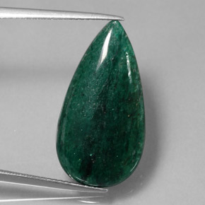 10.74 ct Green Aventurine Stone, Natural Aventurine in Pear Cabochon Shape for Sale