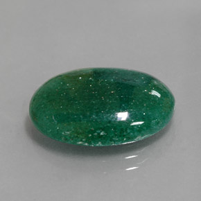 9.17 ct Green Aventurine Stone, Natural Aventurine in Oval Cabochon Shape for Sale