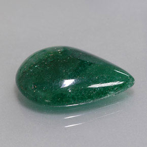 9.81 ct Green Aventurine Stone, Natural Aventurine in Pear Cabochon Shape for Sale