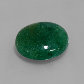 12.28 ct Green Aventurine Stone, Natural Aventurine in Round Cabochon Shape for Sale