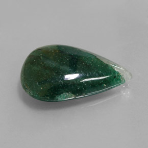 12.71 ct Green Aventurine Stone, Natural Aventurine in Pear Cabochon Shape for Sale