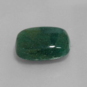 13.91 ct Green Aventurine Stone, Natural Aventurine in Cushion Cabochon Shape for Sale