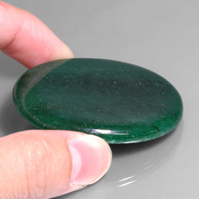 Aventurine Gemstone in 49.5 x 41 mm Size for Sale, Aventurine Stone in Green Color