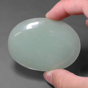 121.40 ct Green Aventurine Stone, Natural Aventurine in Oval Cabochon Shape for Sale