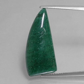 11.66 ct Green Aventurine Gemstone, Aventurine Gem in Fancy Cabochon Shape for Sale.
