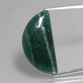 12.99 ct Green Aventurine Gemstone, Aventurine Gem in Fancy Cabochon Shape for Sale.