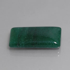 12.79 ct Green Aventurine Stone, Natural Aventurine in Baguette Cabochon Shape for Sale