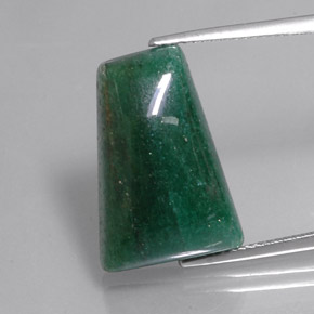 14.62 ct Green Aventurine Gemstone, Aventurine Gem in Trapezoid Cabochon Shape for Sale.