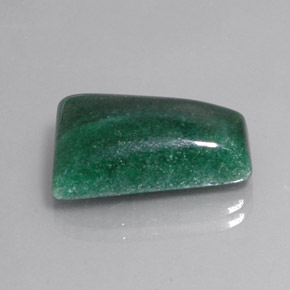 14.62 ct Green Aventurine Stone, Natural Aventurine in Trapezoid Cabochon Shape for Sale