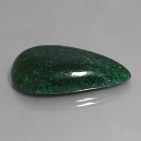 42.78 ct Green Aventurine Stone, Natural Aventurine in Pear Cabochon Shape for Sale