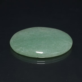 64.52 ct Green Aventurine Stone, Natural Aventurine in Oval Cabochon Shape for Sale