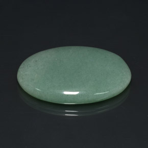 80.23 ct Green Aventurine Stone, Natural Aventurine in Oval Cabochon Shape for Sale