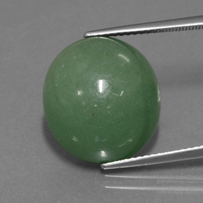 16.51 ct Green Aventurine Gemstone, Aventurine Gem in Oval Cabochon Shape for Sale.