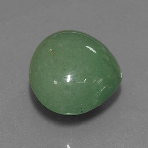 21.35 ct Green Aventurine Stone, Natural Aventurine in Pear Cabochon Shape for Sale