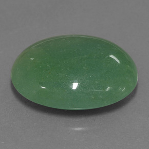22.77 ct Green Aventurine Stone, Natural Aventurine in Oval Cabochon Shape for Sale