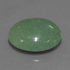 24.45 ct Green Aventurine Stone, Natural Aventurine in Oval Cabochon Shape for Sale