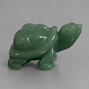 457.52 ct Green Aventurine Stone, Natural Aventurine in Carved Turtle Shape for Sale
