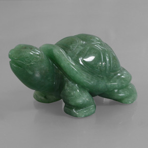 484.53 ct Green Aventurine Stone, Natural Aventurine in Carved Turtle Shape for Sale