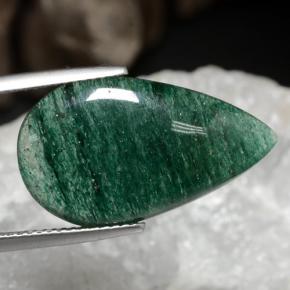 9.13 ct Green Aventurine Stone, Natural Aventurine in Pear Cabochon Shape for Sale