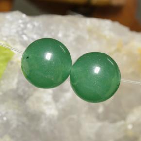 Aventurine Gemstones in 11.9 mm Size for Sale, Aventurine Stones in Green Color