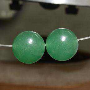 23.27 ctw Green Aventurine Gemstones, Aventurine Gems in Drilled Sphere Shape for Sale.