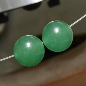 23.27 ctw Green Aventurine Stones, Natural Aventurine in Drilled Sphere Shape for Sale