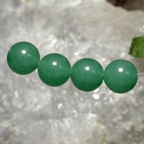 28.11 ctw Green Aventurine Stones, Natural Aventurine in Drilled Sphere Shape for Sale