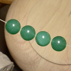 Aventurine Gemstones in 10.2 mm Size for Sale, Aventurine Stones in Medium Green Color