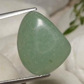 12.17 ct Green Aventurine Gemstone, Aventurine Gem in Fancy Cabochon Shape for Sale.