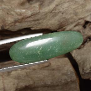 24.10 ct Green Aventurine Stone, Natural Aventurine in Oval Cabochon Shape for Sale