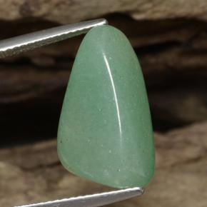 15.31 ct Green Aventurine Gemstone, Aventurine Gem in Fancy Cabochon Shape for Sale.